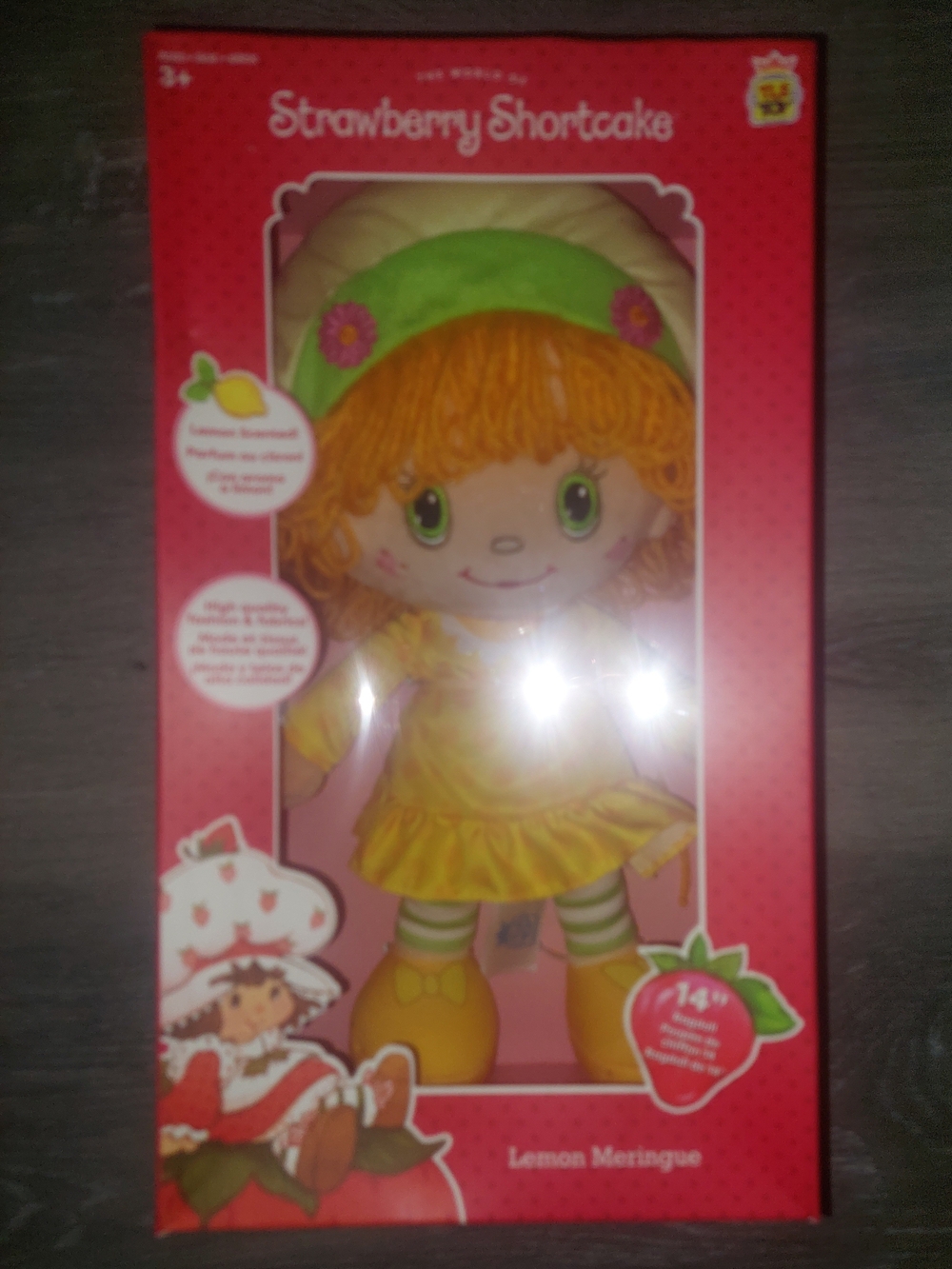 Strawberry Shortcake Lemon Meringue 14” Rag Doll - SCENTED - Retro Style - NEW